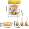 thumbnail image 2 of Easter Egg Hanging Decoration - Woven Eggs for Festive Scene Layout, 2 of 4