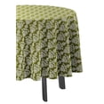 thumbnail image 3 of Vargottam Indoor/OutdoorRoundTablecloth 58 InchRoundTablecloth Waterproof PatioTableCloths,Spring/SummerTableCovers For Backyard CircularTable/Bbqs/Picnic -Olive Green, 3 of 8