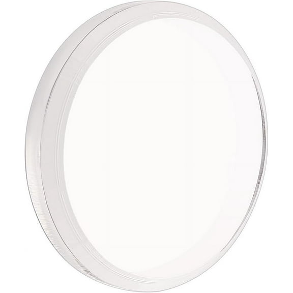 Acrylic Beveled Round Display Base 0.6"x 4"(HxW) Clear Acrylic Display Block Round Jewelry Display Stand Acrylic Solid Display Holder for Home Decor Showing Photography Props 1pc