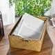 thumbnail image 4 of Cesta de almacenamiento de algas hecha a mano, caja de almacenamiento tejida con asa para el hogar, cocina y oficina, 4 of 5