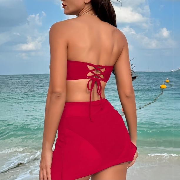 short bikini dress Women'S Beach Cover up Bikini Printed Short Sleeve Tshirt Dress Baggy Cute Cover