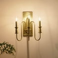 thumbnail image 4 of 52473NBR Kichler Lighting Karthe - 3 Light Wall Sconce In Homestead Style-14.5 Inches Tall and 9.5 Inches Wide-Natural Brass Finish, 4 of 10