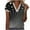 Black, variant on Patlollav Women Tshirts Under $10, Women's Summer Tops V-Neck Lace Patchwork Printed Short Sleeve Casual Blouse S-Xxxl