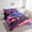 Hot Pink Purple, variant on Erosebridal Vintage Train Bed in a Bag Twin size 7 Pieces, Oil Painting Bed Set, Reversible