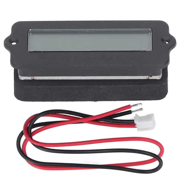 Medidor de batería con retroiluminación Indicador de voltaje digital Monitor de capacidad de batería de litio 8‑63V 2Pb
