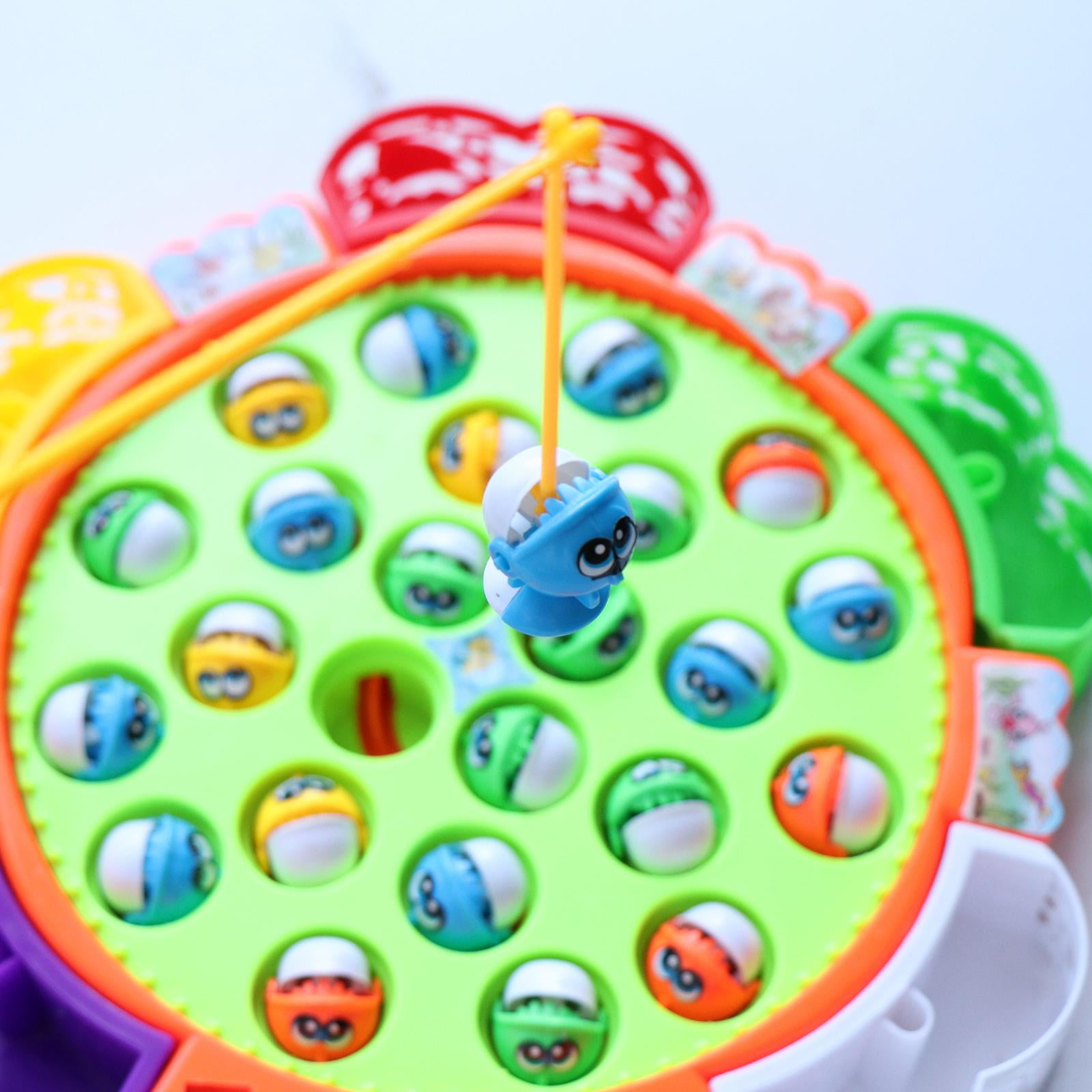 Electronic Fishing Toy With Cycle Water System Music Duck Swimming Pool  Fishing Game Board Set With