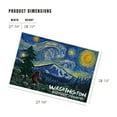thumbnail image 3 of Lantern Press 1000 Piece Jigsaw Puzzle, Washington, Bigfoot Country, Starry Night, 3 of 5