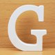 thumbnail image 1 of Letras Decorativas Grandes de 8 CM, Letras de madera blancas, decoración del hogar, decoración de boda, diseño de nombre personalizado DIY, independiente Tan Jianjun unisex, 1 of 2