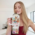 thumbnail image 5 of Squirrel Travel Cup for Squirrel Lover,40 oz Personalized Squirrel Vacuum Insulated Tumbler with Custom Name, 5 of 6
