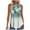 Green, variant on Stamzod Womens Tops Casual Fashion Flower Printed Imitation Cotton Linen Shirt Casual Short Sleeve Round-Neck Boho Top Beach Vacation Plus Size Blouses White B XL