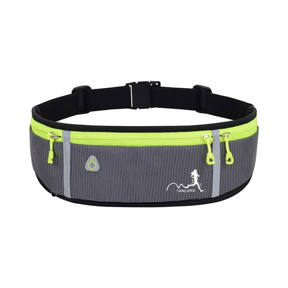 Kiplyki Flash Running Belt With Water Bottle Holder Sports Pack Waist Bag For Men & Women Sports Belt With Zipper For Running Hiking Climbing
