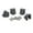Titane Gris, variante sur Esquirla 4 Pcs Codes de Tige d'Axe de Mise à Niveau en Alliage d'Aluminium pour SCX10 II Échelle 1:10 Pcs de Remplacement de Camion RC Crawler