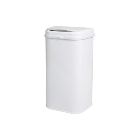 Ubbi Adult Steel Odor-Locking Diaper Pail, No Special Bag Required, Award-Winning Design, White