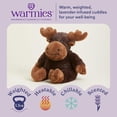 thumbnail image 6 of Warmies 13” Moose Stuffed Animal, Microwavable Heated Plushies and Weighted Soft Plush Toys, 6 of 7
