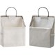 thumbnail image 1 of Bolsa de almacenamiento de tela de algodón y lino para colgar en la pared, 2 uds., bolsillos colgantes plegables, 1 of 5