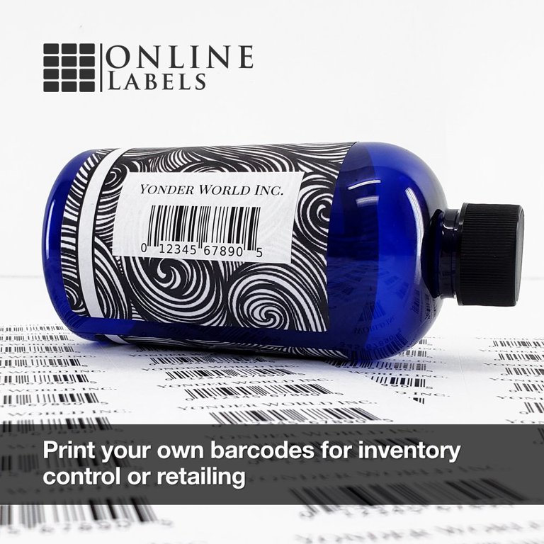 Blank Barcode Labels 1.5x1 Inch - 5,000 White Matte Labels For Inkjet/Laser Printers