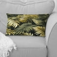 thumbnail image 2 of Designart "Shadows in the Palm Forest" Tropical Printed Throw Pillow, 2 of 5