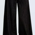thumbnail image 4 of Womens High Waisted Jeans, Audhol Women's Straight Wide Leg Jeans High Waisted Stretchy Casual Wide Leg Loose Pants Women's Jeans Black M, 4 of 5