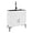 White, variant on Laundry Sink with Cabinet & Pull-Out Faucet, Kitchen Sink Cabinet with Draining Basket, Stainless Steel Double Bowl Utility Sinks, Wash Station Tub for Kitchen, Laundry Room (Black)