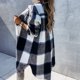 thumbnail image 5 of Pntutb moda mujer manga larga frente abierto suelta prendas de vestir exteriores impresión blusa abrigo tops blusa Pntutb Pntutb-5175, 5 of 9