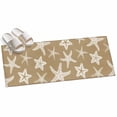 thumbnail image 2 of Hallway Runner Rug 2'x6', Beige Brown Starfish Coastal Kitchen Runner Rugs Non-Slip Carpet Mats, Nautical Summer Ocean Abstract Art Bedside Rugs Runners Floor Carpet for Bathroom Laundry Room, 2 of 8