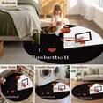 thumbnail image 5 of Round Rug 7Ft Washable Non-Slip, Basketball Circle Area Rugs for Living Room Bedroom, Modern Funny Minimalist Sports Indoor Floor Mats Carpet Runner for Home Decor Aesthetic, 5 of 8
