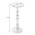 thumbnail image 4 of Beaumont Lane Transitional 10"W Round Metal Pedestal End Table in Gold, 4 of 4
