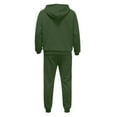 thumbnail image 5 of Hearthz Mens Sweatsuits 2 Piece Set Winter Fleece Hoodies and Cargo Sweatpants Set Drawstring Elastic Waisted Straight Leg Men's Sweatsuits with Kangaroo Pocket, 5 of 7