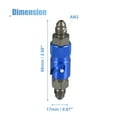 thumbnail image 3 of Unique Bargains AN3 3AN Car Motorcycle Quick Release Disconnect Dry Break Coupling Fitting Connector for Brake Hose Blue, 3 of 6