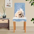 thumbnail image 6 of BZSMCE Chairs Slipcovers Dining Chair Covers Frozen Cuddle with Polar Bears Creative Pattern, 6 of 7