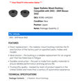 thumbnail image 2 of Upper Radiator Mount Bushing - Compatible with 2003 - 2009 Nissan 350Z 2004 2005 2006 2007 2008, 2 of 2