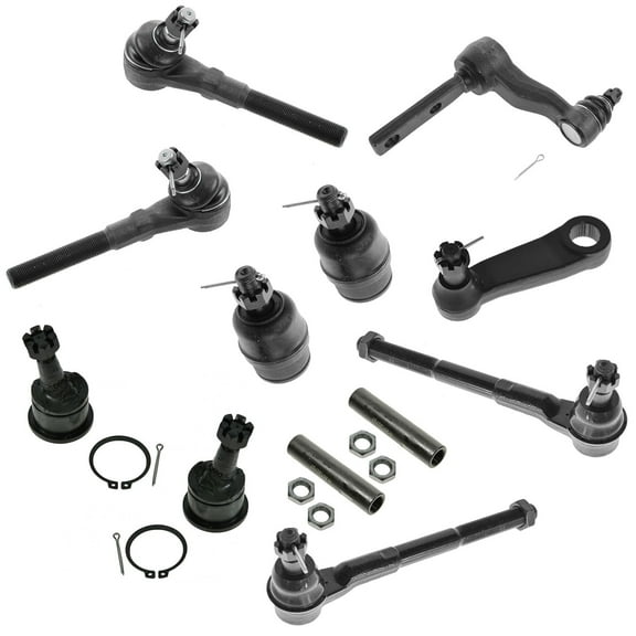 TRQ Tie Rod Ball Joint Adjuster Pitman Idler Steer Suspension Kit Set 12pc 2WD PSA59434 Fits select: 1997-2003 FORD F150, 1997-2002 FORD EXPEDITION