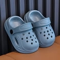 thumbnail image 6 of KPOPLK Toddler Clogs Boys Girls Ganden Shoes Little Kids Slip on Slides Sandals Children Summer Beach Pool Water Shower Slippers Size 7,Blue, 6 of 6