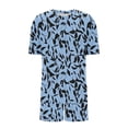 thumbnail image 4 of Tnhcen Plus Size 2 Piece Pajamas Set for Women Crew Neck Shorts Lounge Sets Classic Print Sleepwear Soft Loungewear XL-5XL, 4 of 6