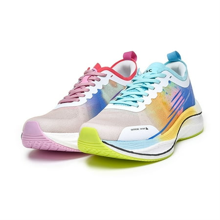 Mens Mesh Breathable Carbon Plate Lightweight Running Walking Sneakers Anti-Slip Mandarin Duck Shoes