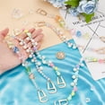 thumbnail image 3 of 6Pcs 3 Styles Candy Series Acrylic Boot Strap Chains with Plastic Shoe Strap Buckle Clasps Golden 255~260mm 2pcs/style, 3 of 7