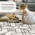 thumbnail image 6 of nuLOOM Carlina Geometric Shag Fringe Area Rug, 8' 10" x 12', Carlina Beige, 6 of 10