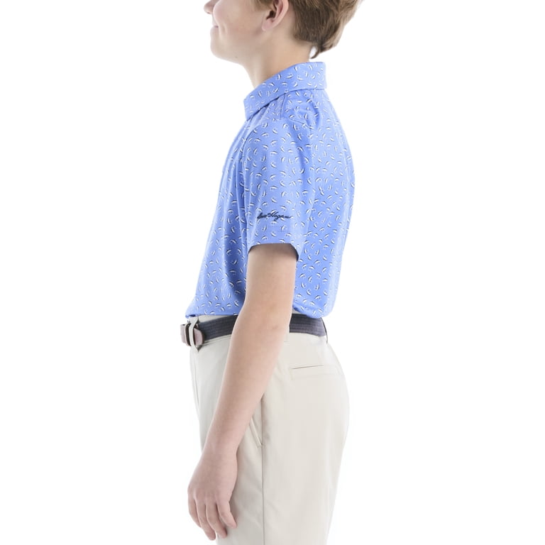 Ben Hogan Performance Boys' Marlin Fish Printed Polo photo 4