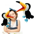 thumbnail image 2 of LGHDIWN Parrot Hand Plush Puppet Cute Bird Interactive Storytelling Cute Soft Plush Toy Creativity and Imagination Easter Christmas Birthday Gifts for Toddlers Kids,13.7’’, 2 of 9