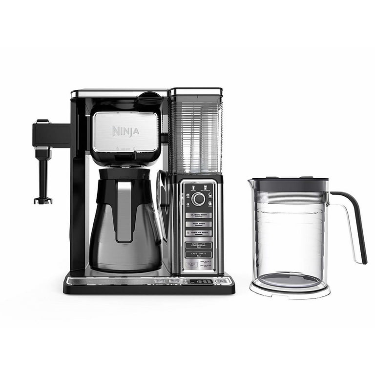 Ninja CF097 Coffee Bar Hot & Iced Coffee Maker StainlessThermal Carafe  Frother
