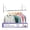 White, variant on Double Foldable Clothing Rack w/Extension Rod, Wall-Mounted Retractable Clothes Hanger for Laundry Dryer Room, Hanging Drying Rod, Small Collapsible Folding Garment Racks, Dorm Accessories (White)