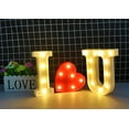 thumbnail image 6 of Morttic LED Letter Lights Alphabet Light Up Sign Night Light for Home Party Wedding Decoration - B, 6 of 7
