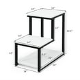 thumbnail image 4 of Pemberly Row 3-Tier Contemporary Steel End Table with Storage Shelf in White, 4 of 12