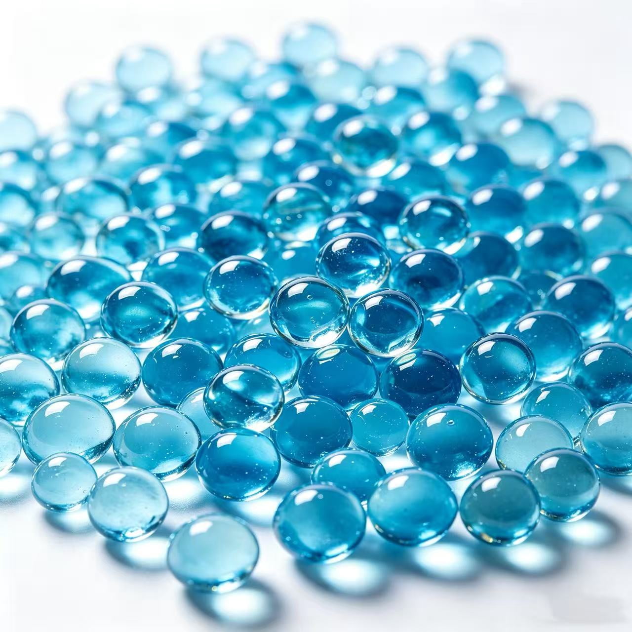 BYTEWAR Blue Water Gel Beads Polymer Water Absorbent Resin Floral Accent