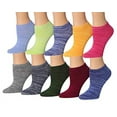 thumbnail image 3 of Colorfut Women's 20 Pairs Colorful Patterned Low Cut/No Show Socks WL33-AB, 3 of 3