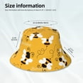thumbnail image 5 of Balery Cute Bee Butterfly Yelllow Sun Hats for Men Women Bucket Hat UPF 50+ Buckey Hat Boonie Hat Foldable UV Protection Hiking Beach Fishing Summer, 5 of 9