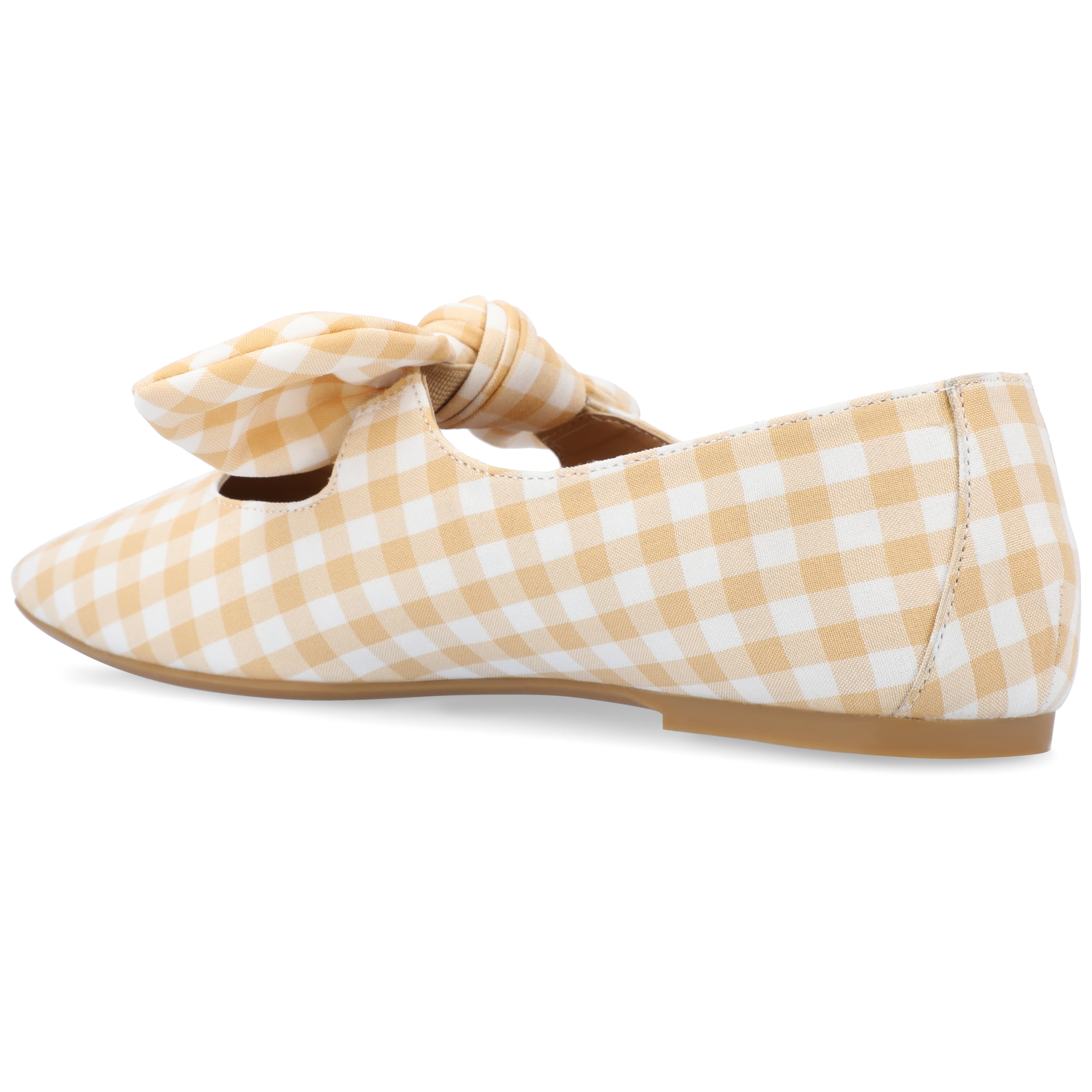 Journee Womens Seralinn Mary Jane Slip On Square Toe Dress Flats