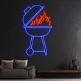 thumbnail image 2 of Handmadetneonsign Custom Barbecue Grill Neon Light, BBQ Neon Sign, Fire Burning Led Light, Grill, 2 of 5