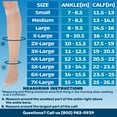 thumbnail image 3 of 7XL Extra Large Womens Sheer Compression Knee High 15-20mmHg - Nude, 7X-Large, 3 of 10