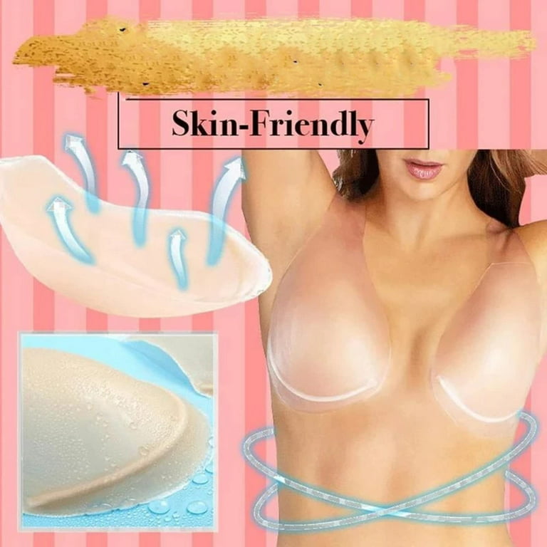 Bazyrey Lingerie for Women Bra Conceal Lift Bra Lift-Up Bra Silicone  Adhesive Lift Bra Adhesive Conceal Silicone Tape With Stra Yellow 
